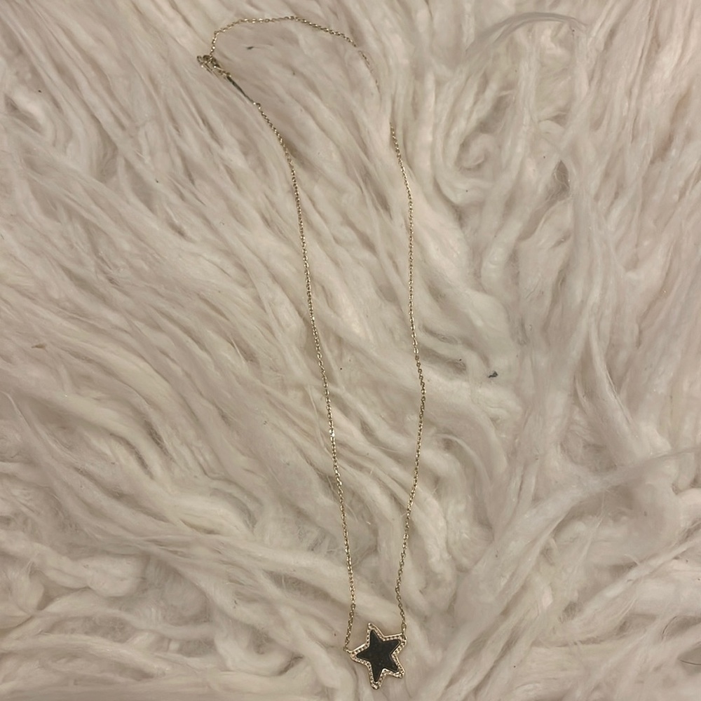 Kendra Scott Black Star Gold Necklace
